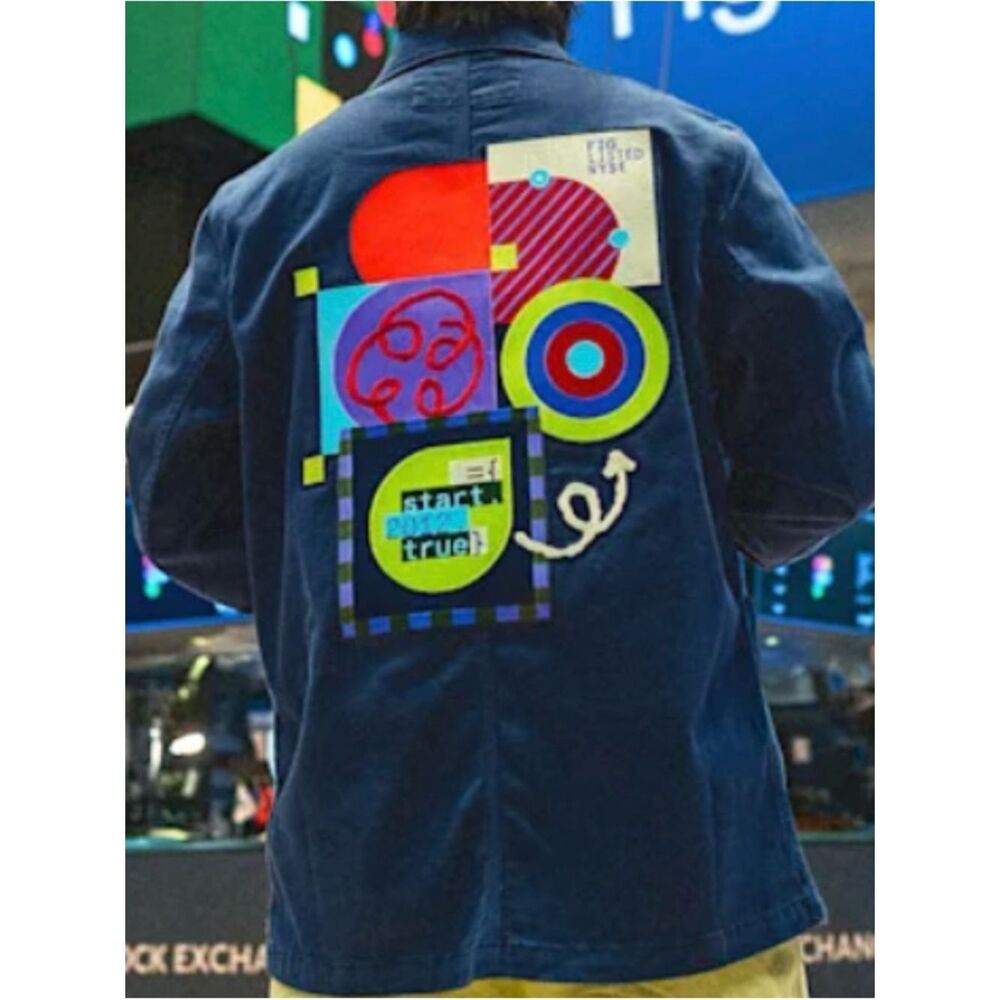Quince EA Figma Trader Jacket Navy Medium NWT